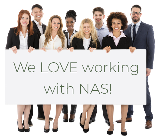 We love working with NAS!